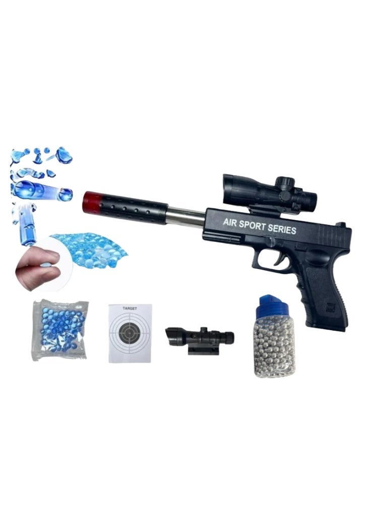 Premium Air Sport Series Gel Ball Toy Gun with Scope – Manual Water Bead Blaster Set Including Ammo, Target Sheet & Accessories for Kids - Image 1